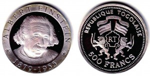 토고의 아인슈타인 동전 - 위키미디어 제공